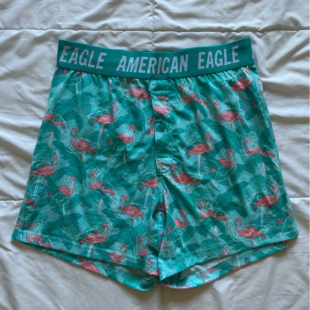 American Eagle Flamingo Pattern Boxers